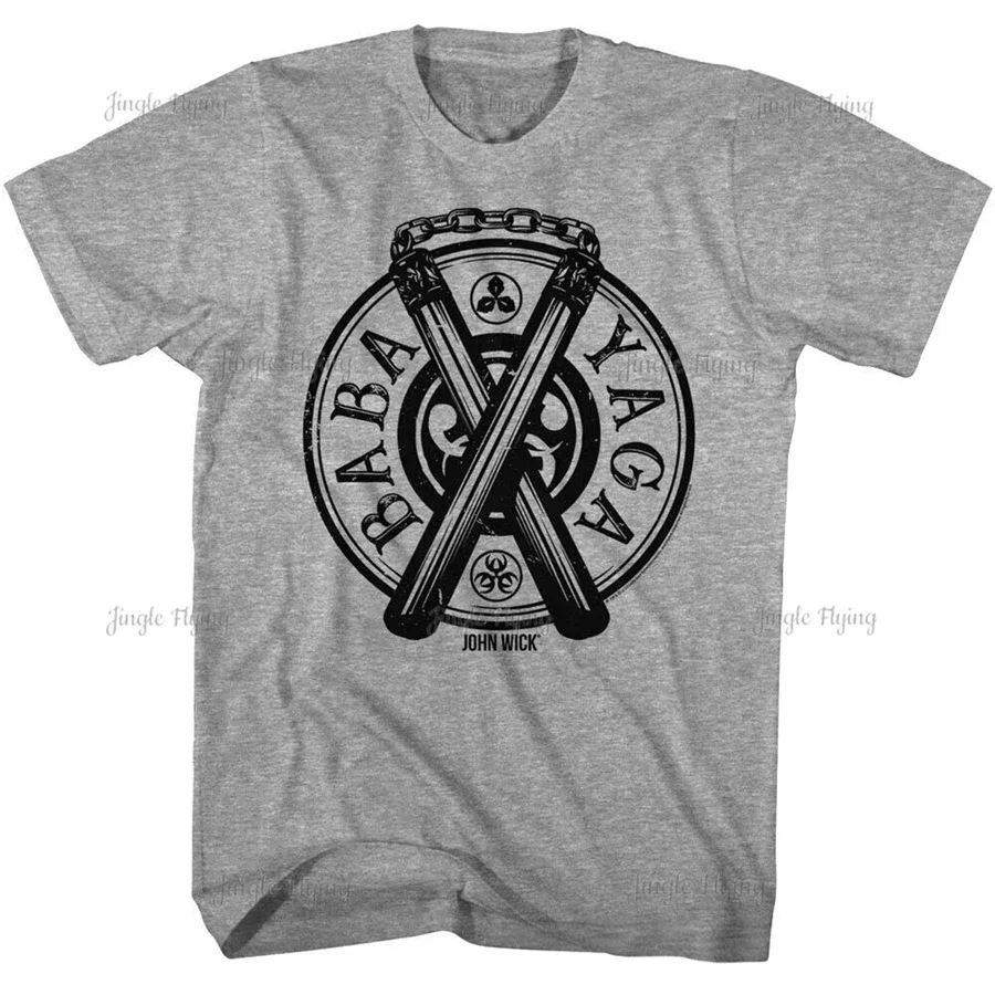 Футболка унисекс John Wick Baba Yaga Nunchuks с хлопковым принтом