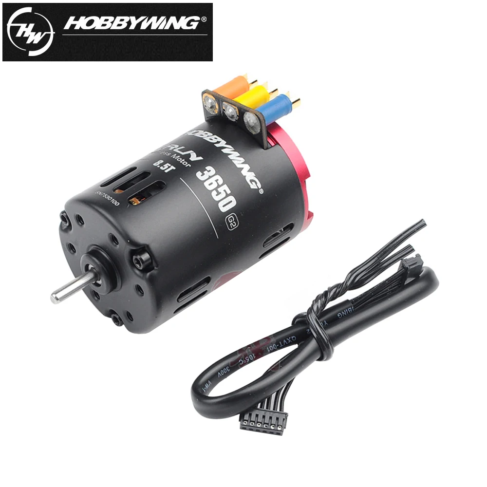 Hobbywing QuicRun 3650 G2 Sensored 6.5T/8.5T/10.5T/13.5T/17.5T/21.5T 2-3S 2 Pole Racing Brushless Motor For 1/10 1/12 Rc Car