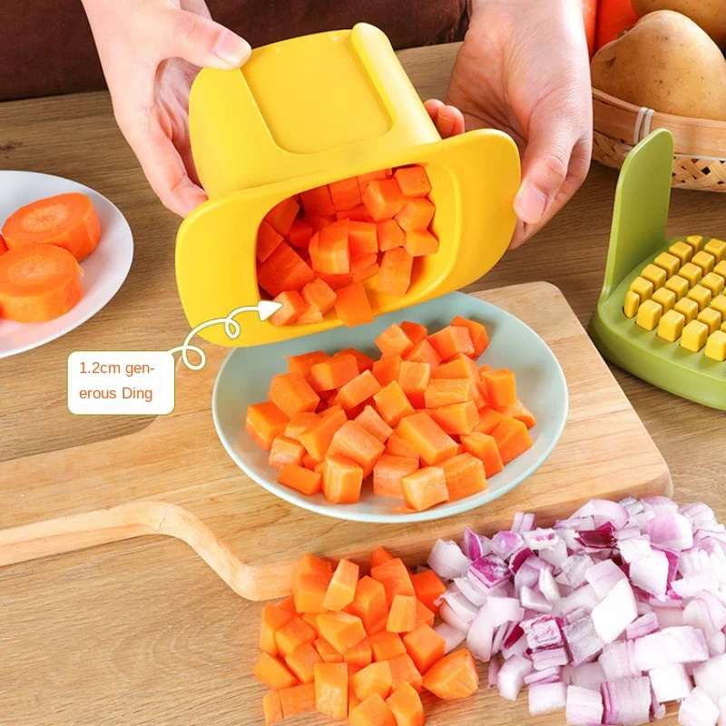 

French Fries Cutter Carrot Kitchen Gadget Multi-functional Vegetable Cutter Finger Protector Gadgets Finger Guard Gadget