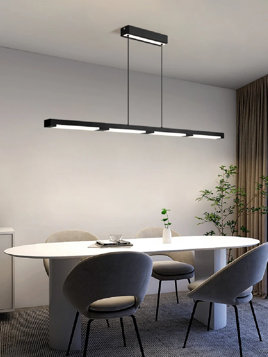 

Люстра для столовой, люстра для столовой, роскошное украшение, длинная линейная настольная люстра в скандинавском стиле, люстра для столово...