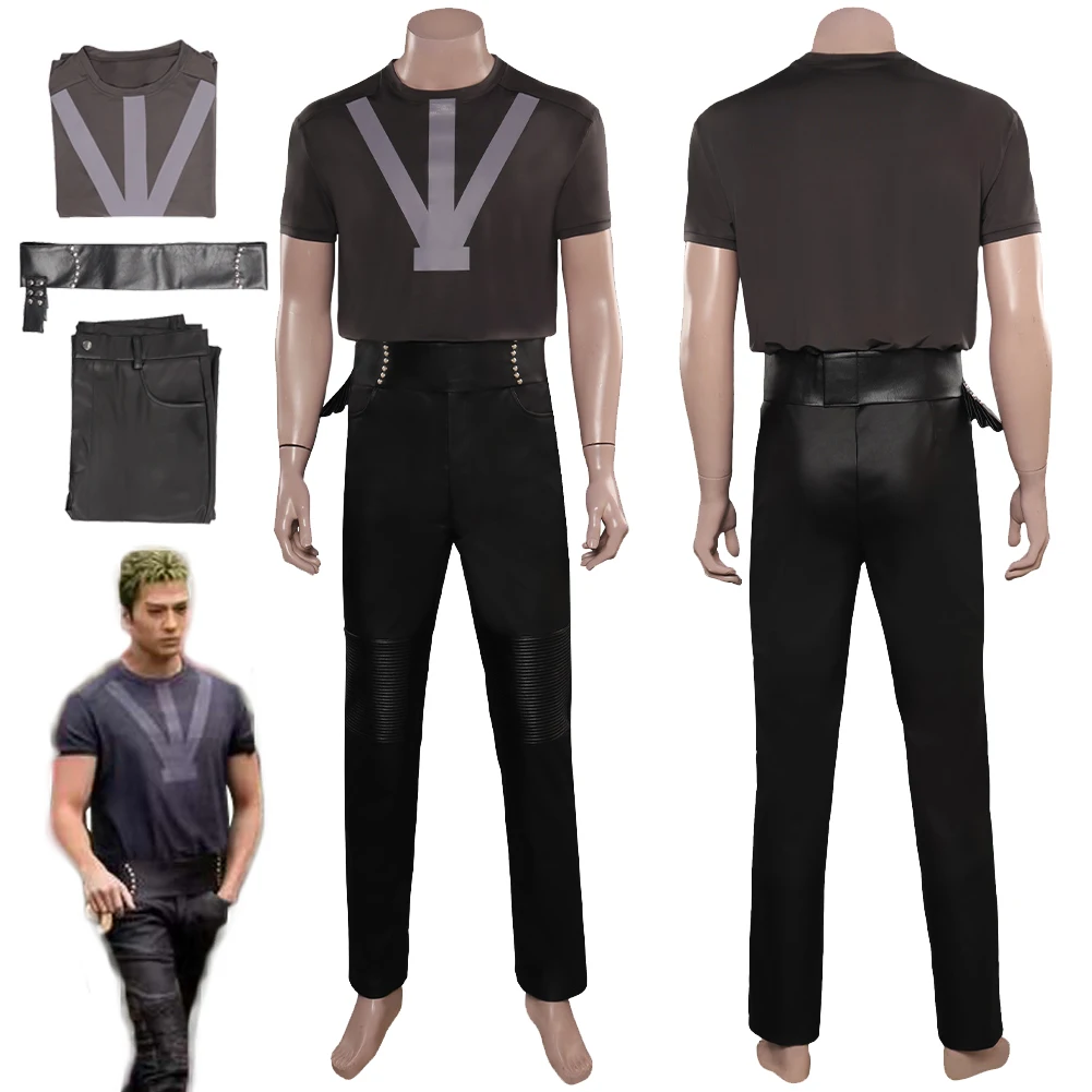 

Ророноа Косплей Зоро Фэнтези черная футболка брюки аниме живой экшн тв один костюм Маскировка взрослые мужские костюмы на Хэллоуин