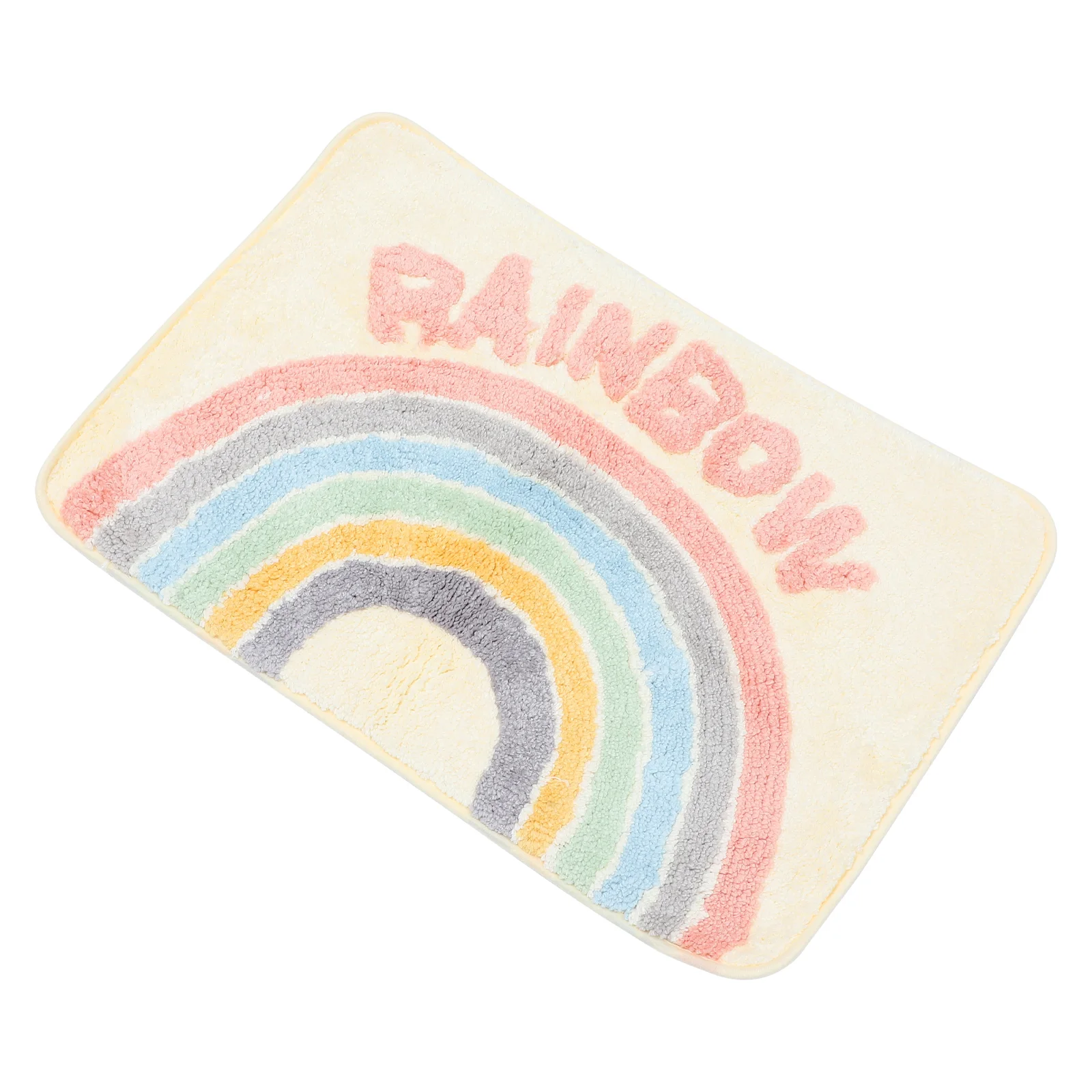

Non- Floor Mat Bathroom Non- Floor Mat Pads Rainbow Ground Pad Home Floor Carpet Toilet Mat For Home Office Bathroom