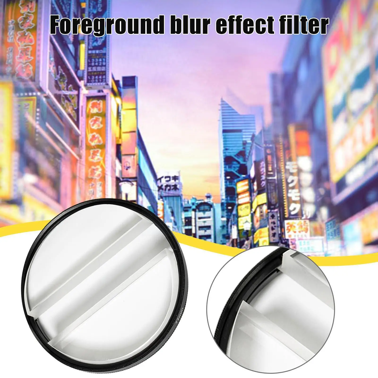 

77 мм сплит диоптрий объектив двойной половина фильтр специальный фильтр аксессуары для камеры Dslr Объективы эффекты J5h7