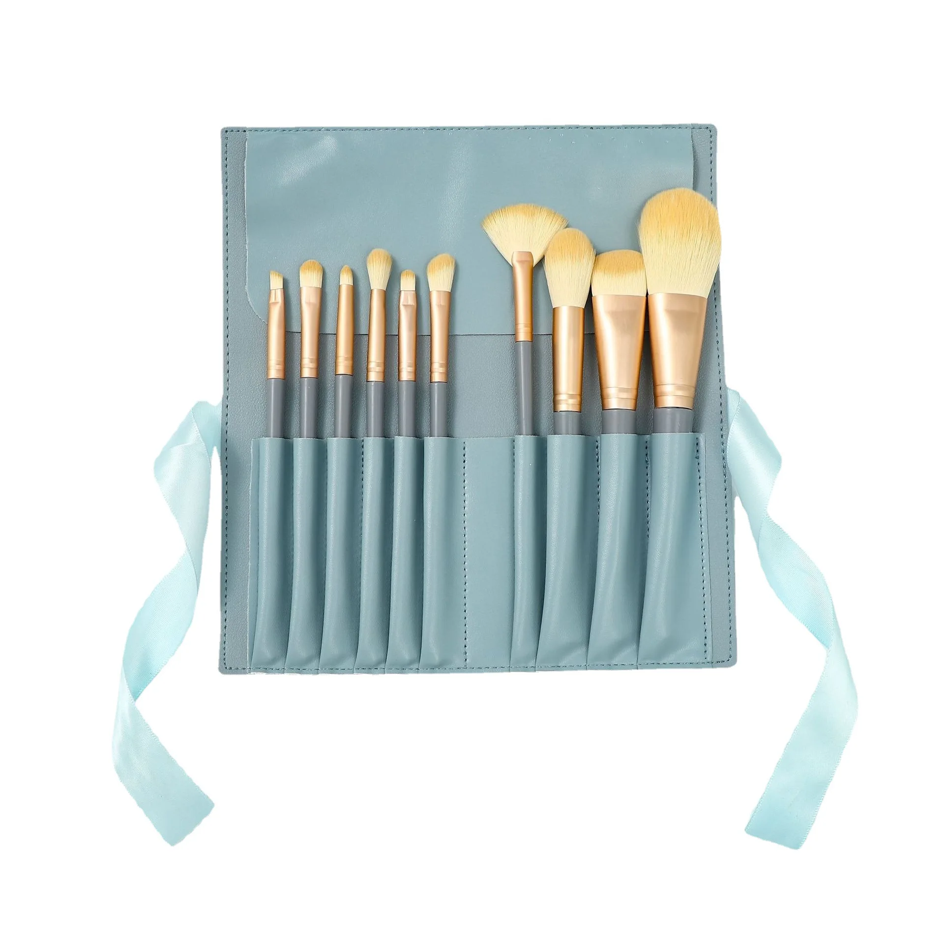 Набор кистей для макияжа с пятнами от производителя 10 синих мостов Сверхмягкие