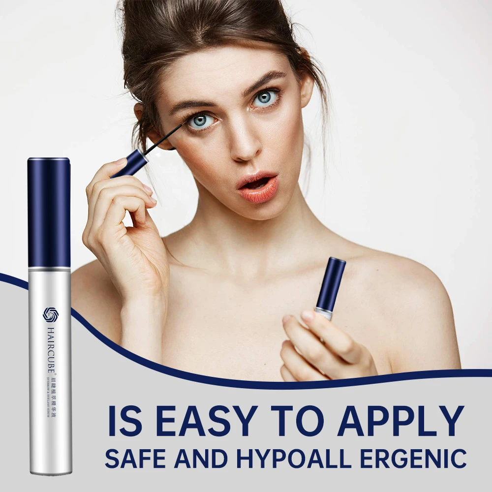 HAIRCUBE Eyelashes Essence Liquid for Longer Fuller Thicker Lashes Eyelash EnhancerEyelash Growth Serum Natural Nourishing