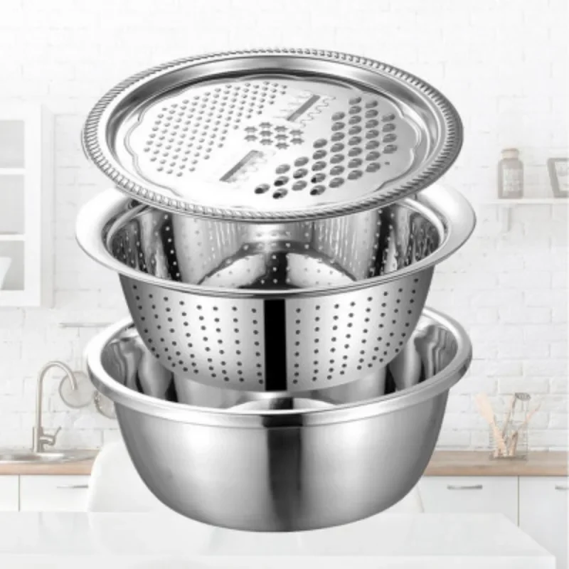 Многофункциональная тёрка из нержавеющей стали чаша для слива промывки
