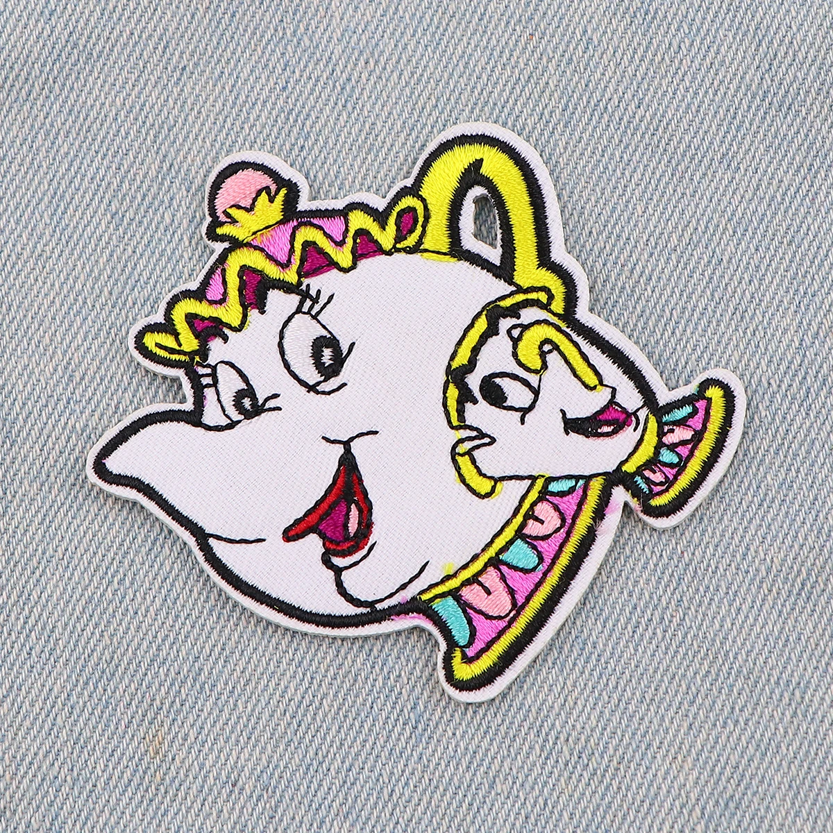 Мультяшный медведь мышь вышитый мужской женский значок нашивка аппликация