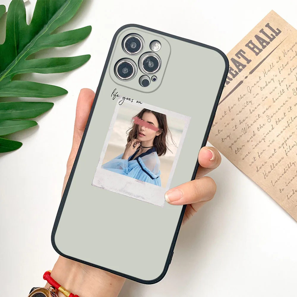 For iphone 16 15 Pro 14 13 12 Mini 11 7 8 16Plus XS Max XR Lili Reinhart Riverdale Frosted Translucent Cover Black Phone Cases