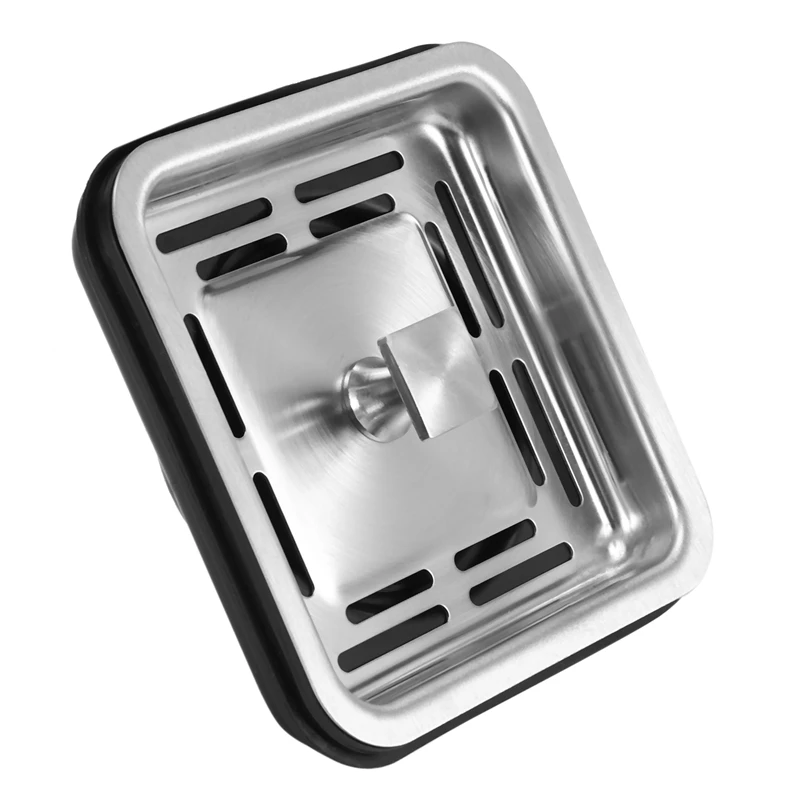 

Stainless Steel Square Sink Strainer Plug Kitchen Sink Drain Mesh Stopper Basket Strainer Waste Plug Kitchen Appliances