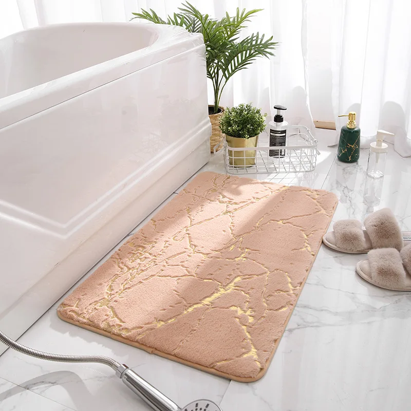 non slip mat in the bathroom faux fur rabbit bath mat absorbent shower bathroom carpets soft tolite floor rug wc mat home decor free global shipping
