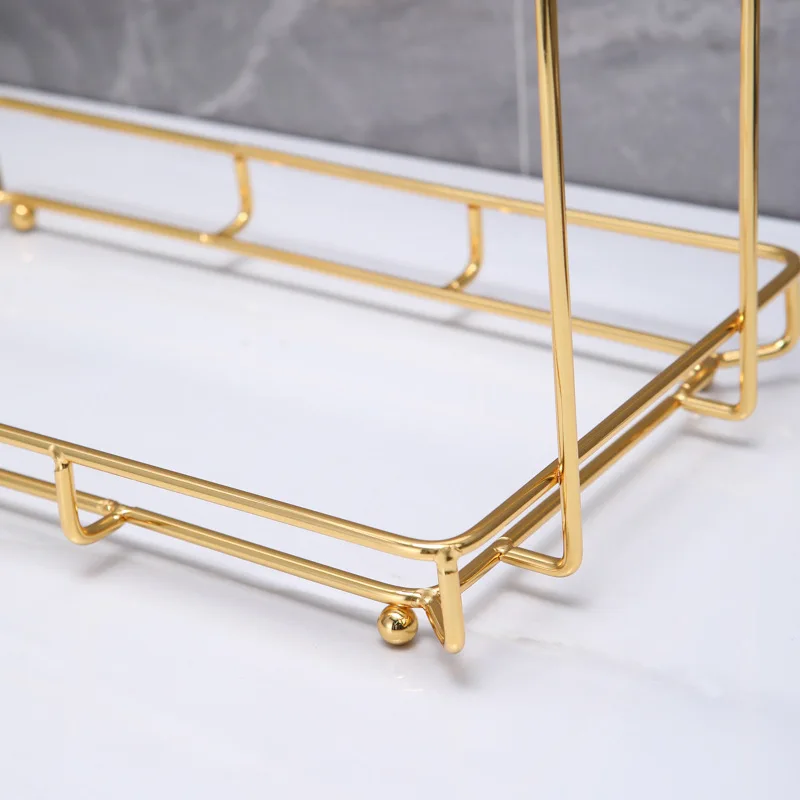 Железная стойка для хранения в скандинавском стиле органайзер косметики полка