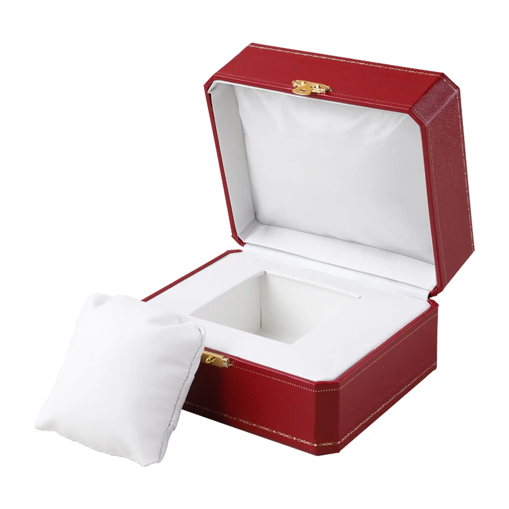Luxury Red Mens Watch Box Original Woman's Watches Boxes Men Wristwatch Booklet Cad Card Tags And Papers In English Inner Outer