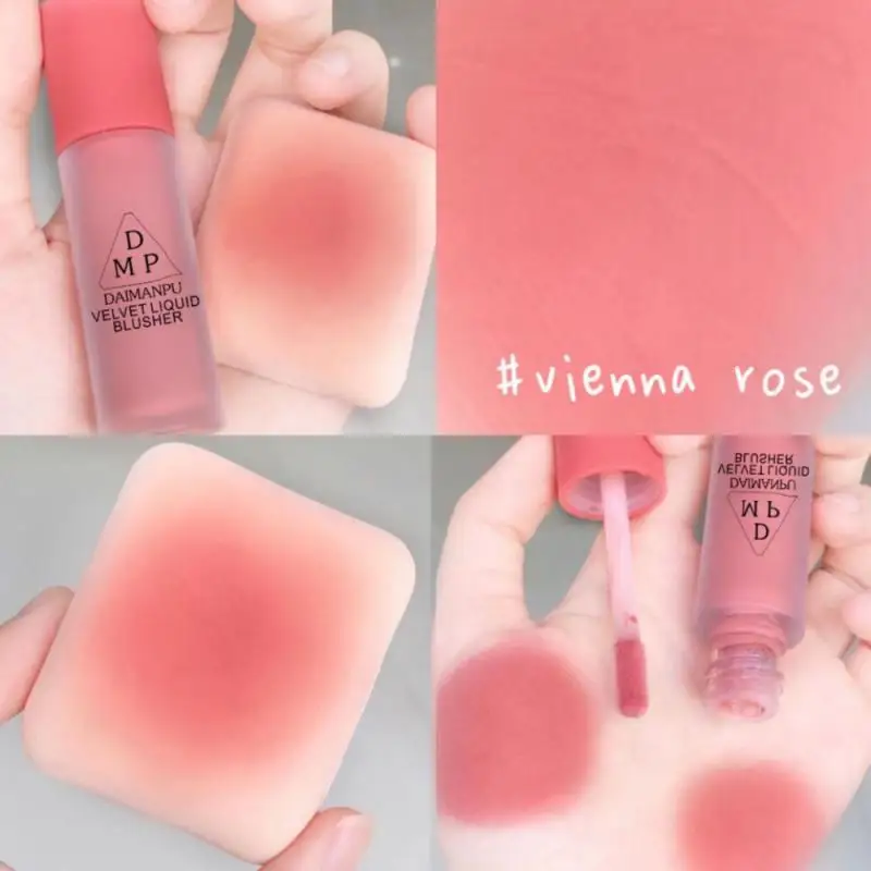 

Velvet Matte Cheek Blush Face Contour Brightens Blush Makeup Cosmetics Liquid Blusher Cheek Contour Blush Facial Pigment
