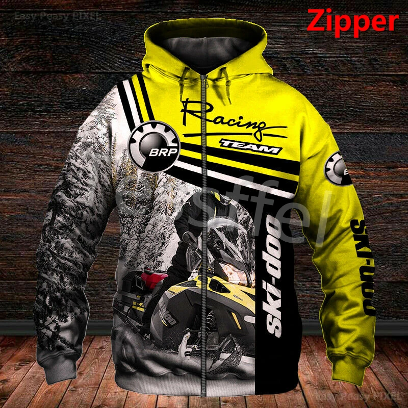 

Brp can-am 3d impresso nova moda dos homens com capuz personalidade zíper jaqueta motocicleta unisex hip hop esportiva