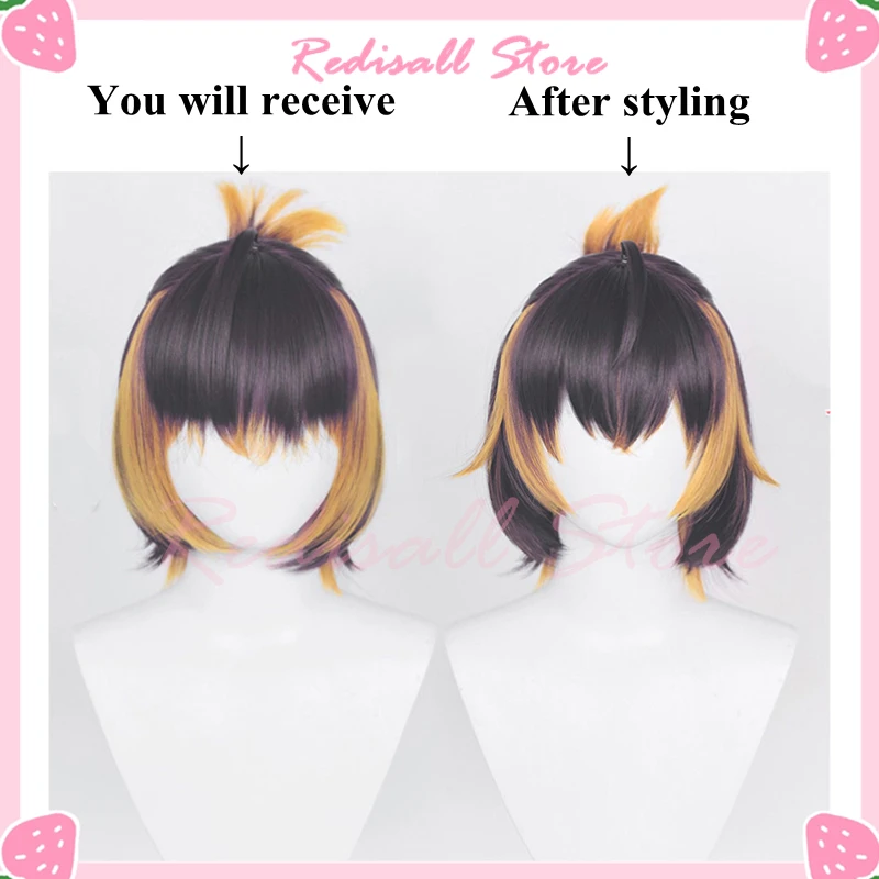 Парик для косплея Каны нейгисаньцзи жаропрочные волосы девочек короткие