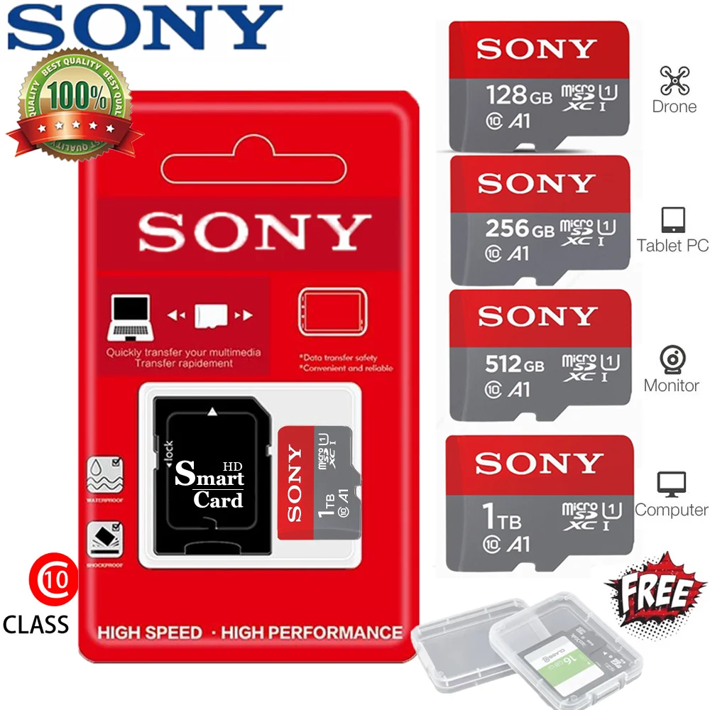 SONY 1 ТБ Ultra Micro SD 512 Гб Card SD/TF флэш-карта памяти 32 64 128 micro для камеры sd
