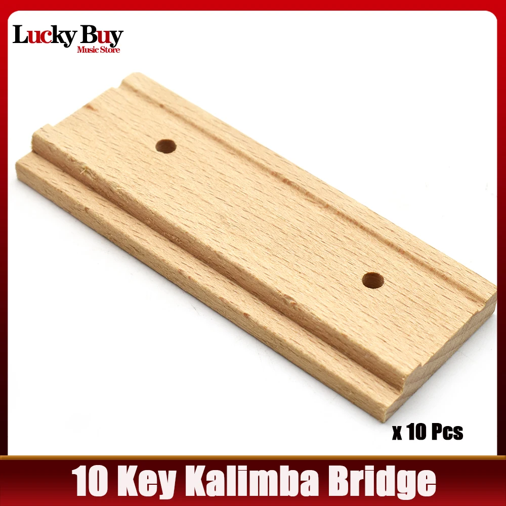

10pcs Wood 10 Key Kalimba Bridge DIY Thumb Piano Wooden Bridge Musical Instruments