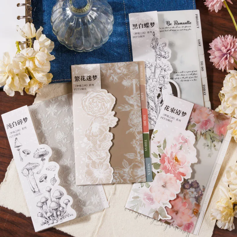 

Yoofun 5pcs/pack Creative Notebook Seperate Index Page Journal Scrapbooking Index Guide Sheet School Office Supplies