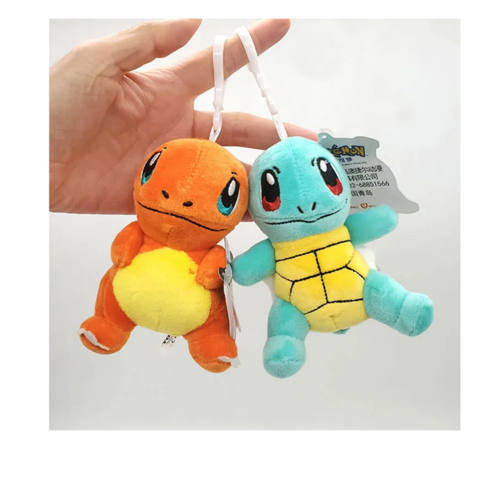 

Pokemon Plush Cartoon Toys Keychain Pendant Doll Anime Figures Pikachu Charmander Psyduck Squirtle Snorlax Kids Toy Xmas Gift