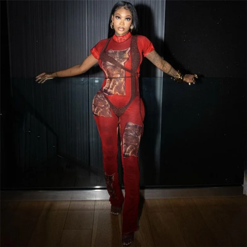 

Casual Beach Dress Summer Female Cover Up Women's Tunic Swim Suit 2023 Sexy Printed Gauze Round Collar Tops Of Tall Waist Carry