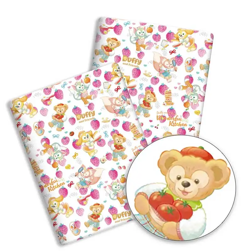 Ткань Диснея 140x50 см хлопчатобумажная ткань с героями мультфильмов лоскутная