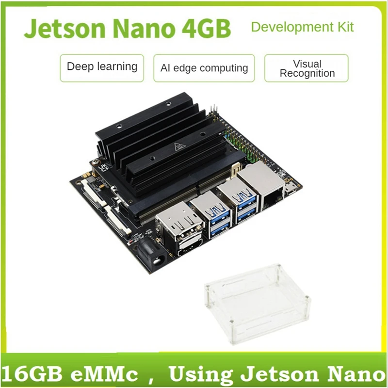 

Для Jetson Nano 4 Гб набор разработчиков искусственный интеллект макетная доска акриловый чехол для программирования обучения