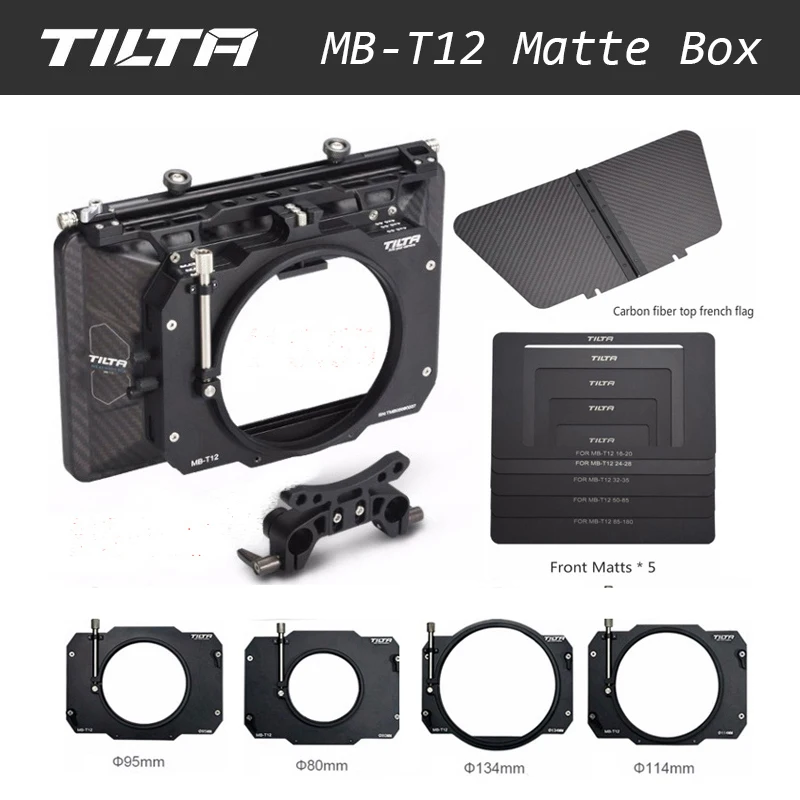 Tilta MB-T12 4*5 65 легкий матовый корпус из углеродного волокна (зажим) 15 мм адаптер