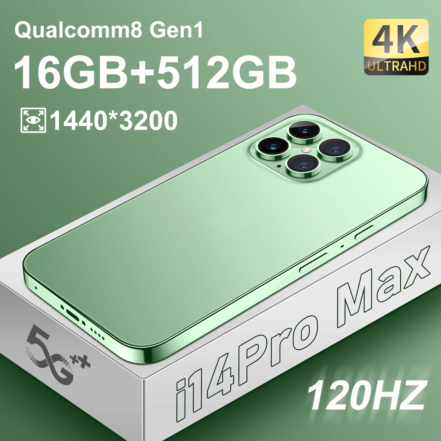 

Смартфон глобальная версия i14Pro Max, 7,0 дюйма, 16 ГБ + 512 ГБ, 48 + 100 МП, 7300 мАч, десять ядер, две SIM-карты, Android 12