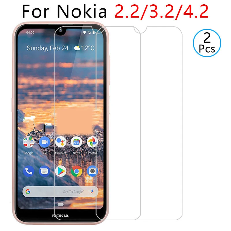 

2 шт. закаленное стекло для nokia 2,2 3,2 4,2, защитное стекло, Защита экрана для телефона nokia4.2 nokia3.2 nokia2.2