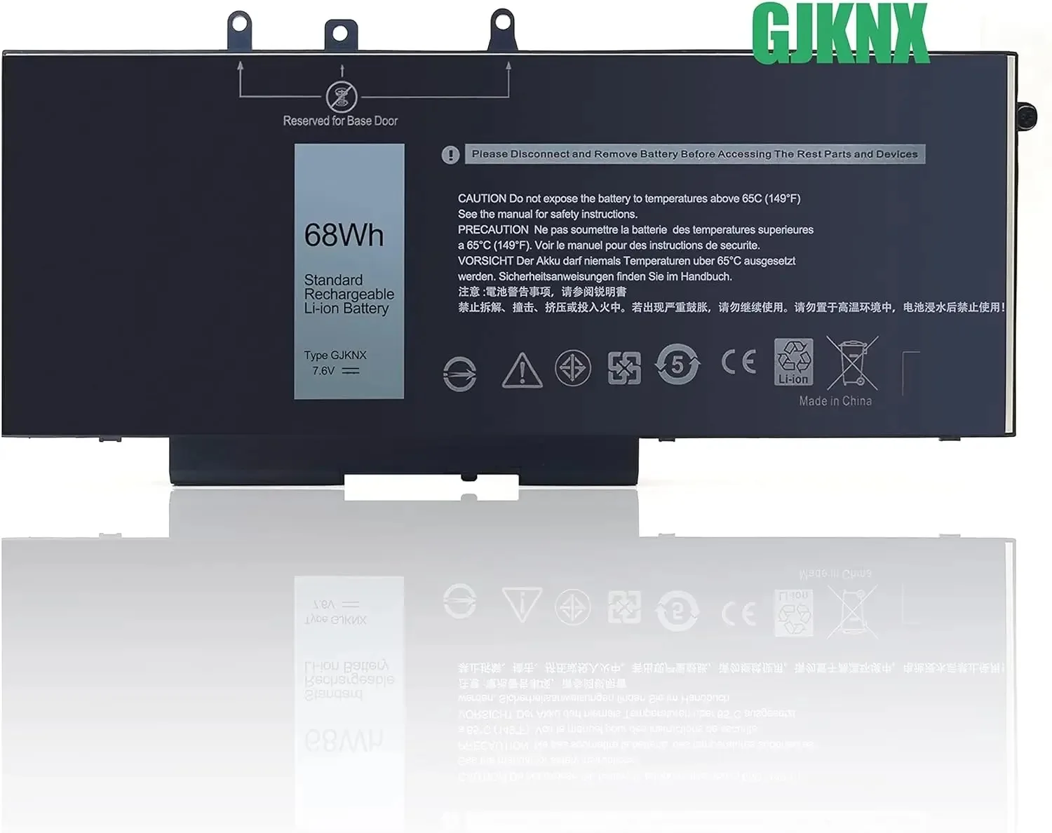 Сменный аккумулятор GJKNX для ноутбука Dell Latitude 5580 5480 5280 5490 5590 E5480 E5490 E5280 E5590 Precision 15 3520 3530 (art.: 3920c4e660e4b) - 3920c4e660e4b