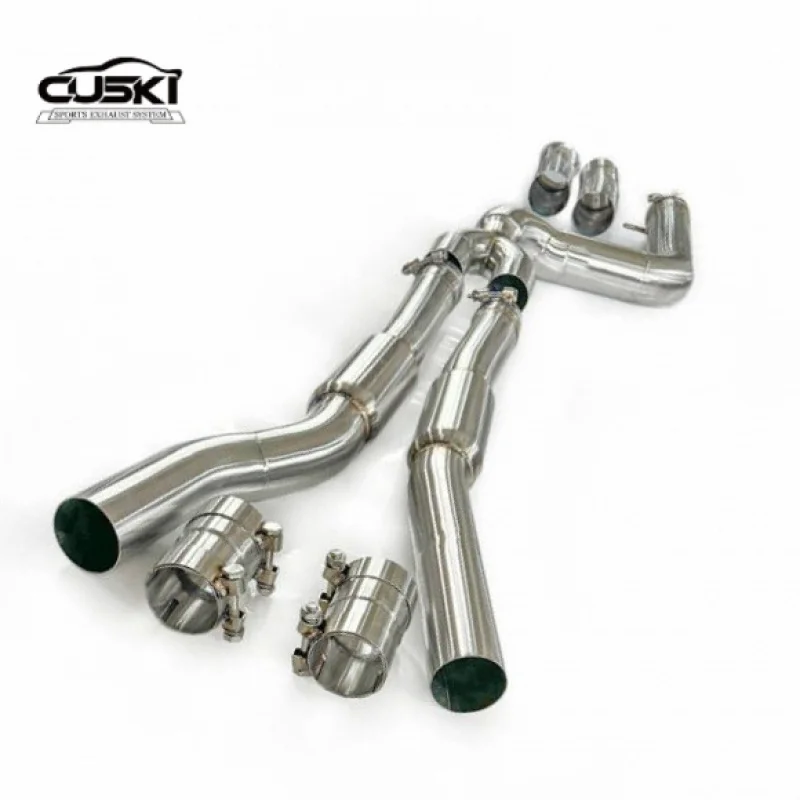 Промежуточная труба из нержавеющей стали с резонатором выхлопных газов для BMW M340