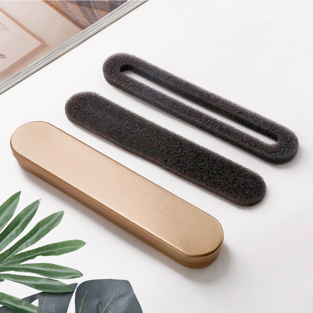 100 шт./лот коробка для перьевой ручки металлический пенал школьные канцелярские