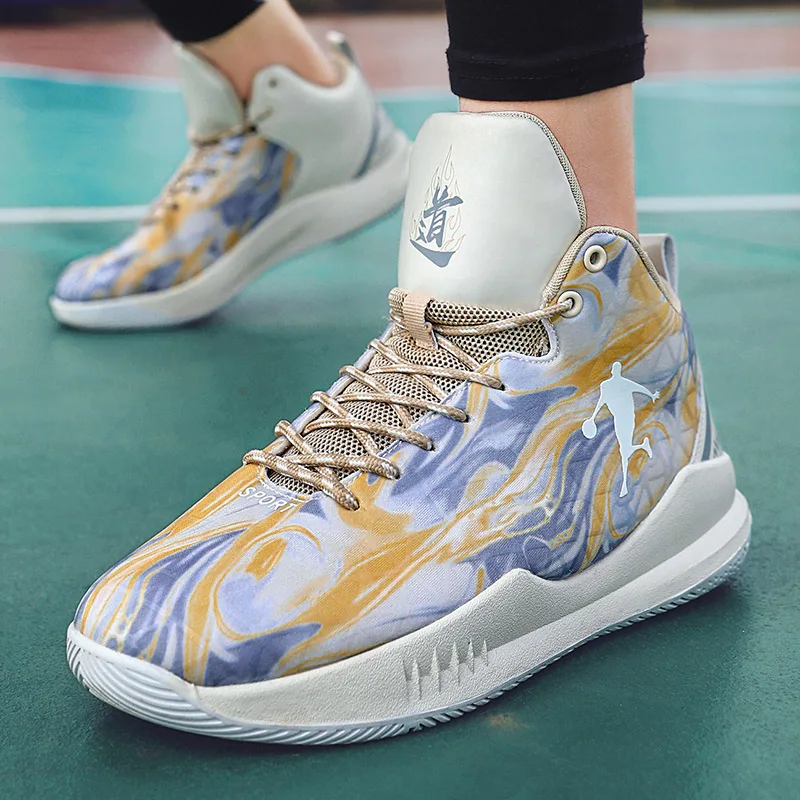 Мужские баскетбольные кроссовки на толстой подошве износостойкие дышащие