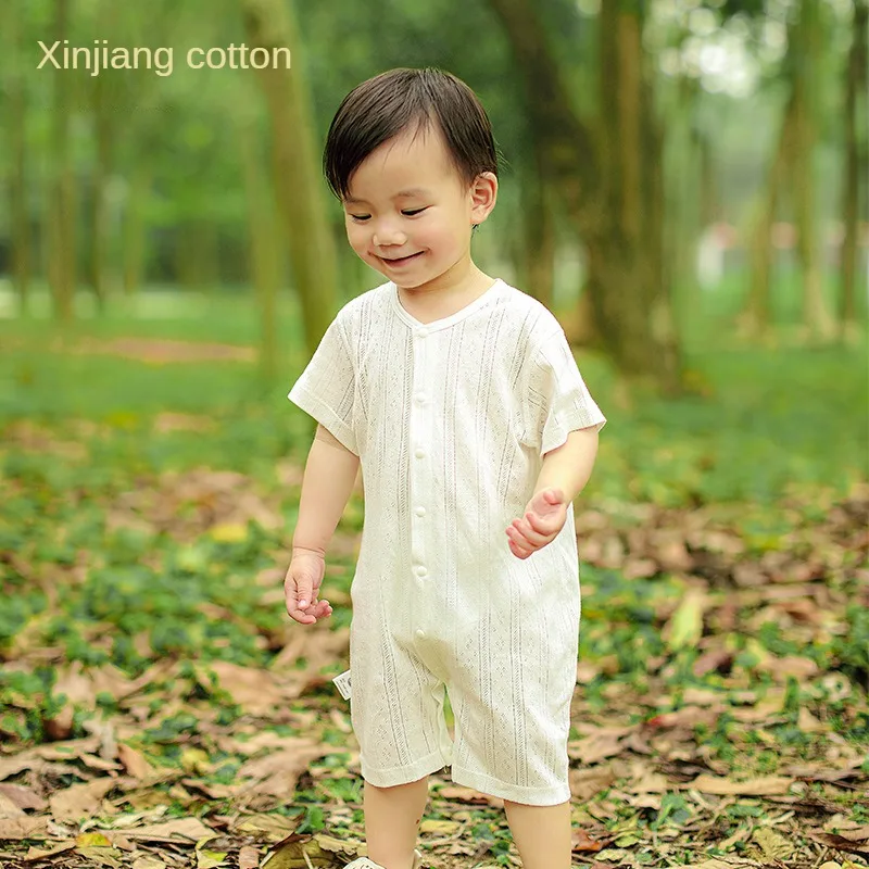 

Ultimate Comfort for Your Newborn: Summer Thin Pure Cotton Breathable Newborn Pajamas - The Perfect Choice for a Peaceful Sleep