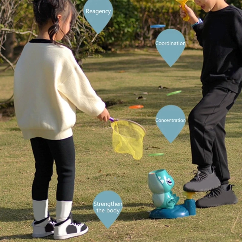 

Легкий в использовании летающий диск для детей, уличная игрушка для газона и заднего двора, Веселая спортивная Семейная Игра с очками