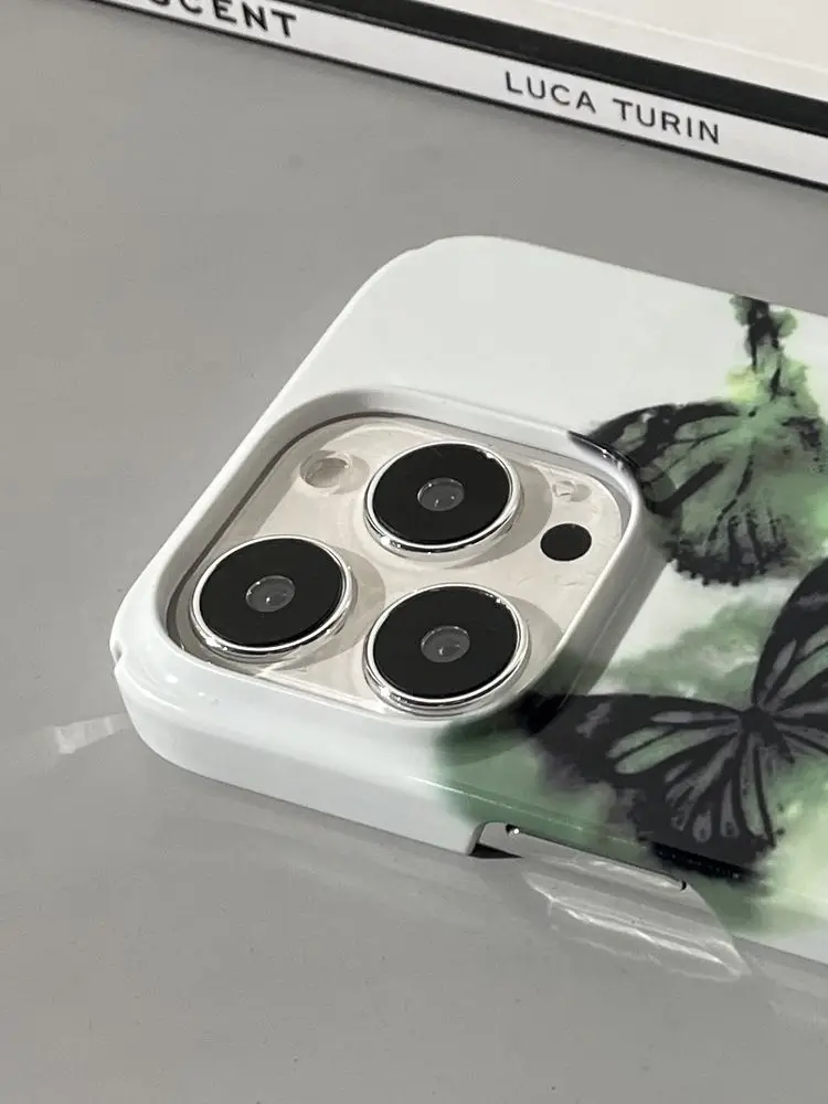 

Green Butterfly Film Suitable for iPhone 13/14promax Case Apple 12mini Hard Shell XS/8/7