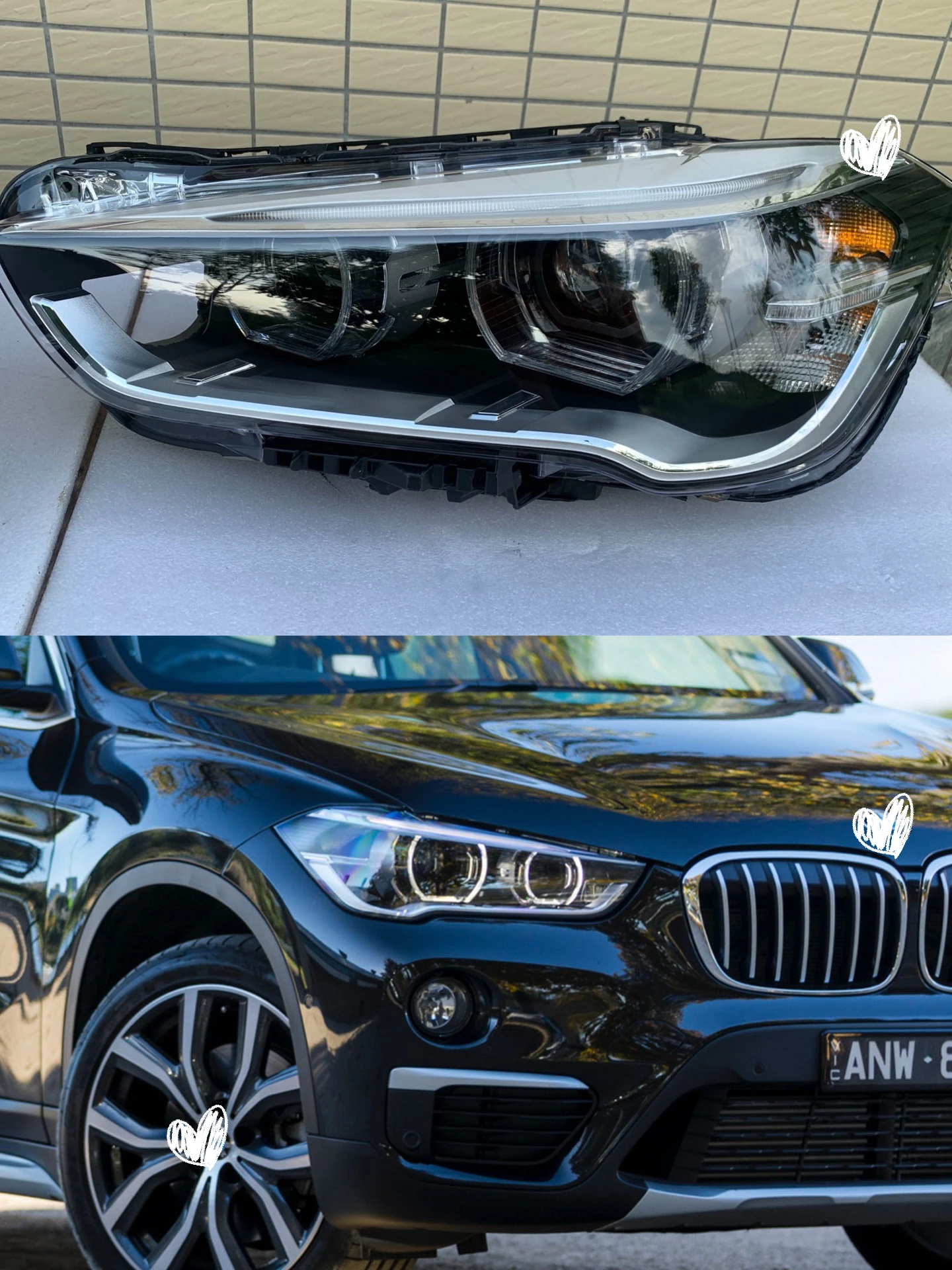 

Для BMW X1 F49 комплект ксеноновых фар 2016-2019