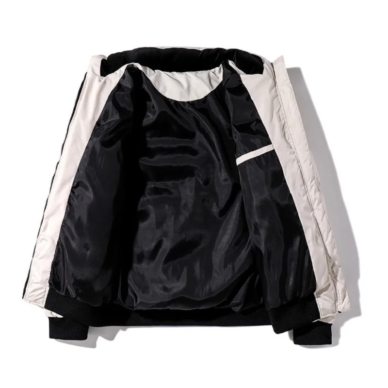 Oversize Ribbed Hem Three-dimensional Patch Pocket Cotton Jacket 2021 Men's Windproof and Warm Jacket Harajuku Winter Coat