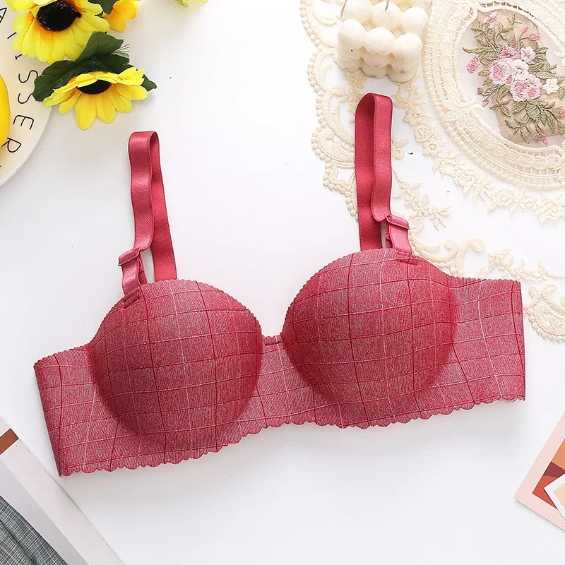 

Ladies Bra Seamless Half Cup Push up Underwear LightComfort Bra