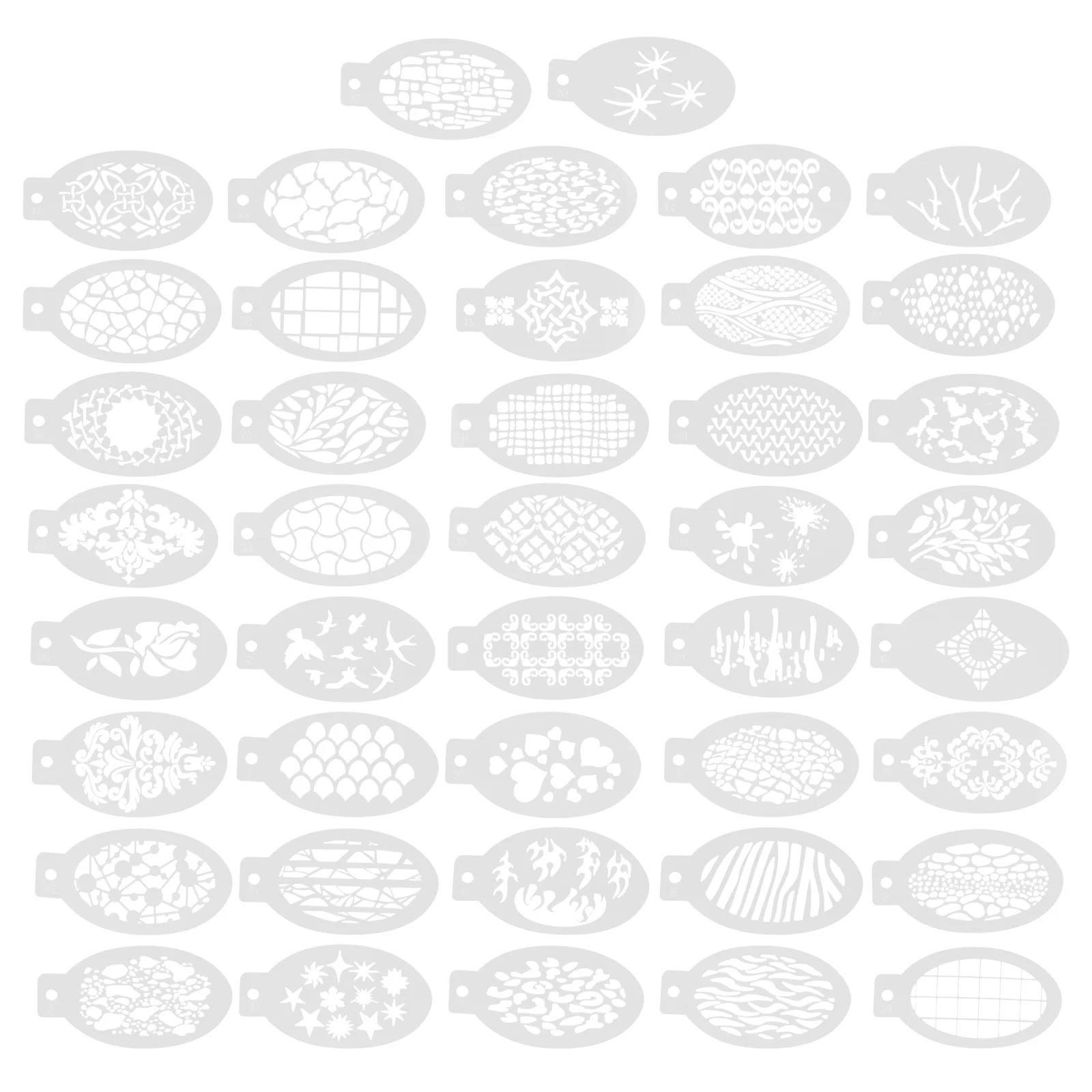 

42pcs Stencils Stencil Reusable Painting Stencils Large Stencils Painting Brushes for Painting, Stencils, Holiday Makeup