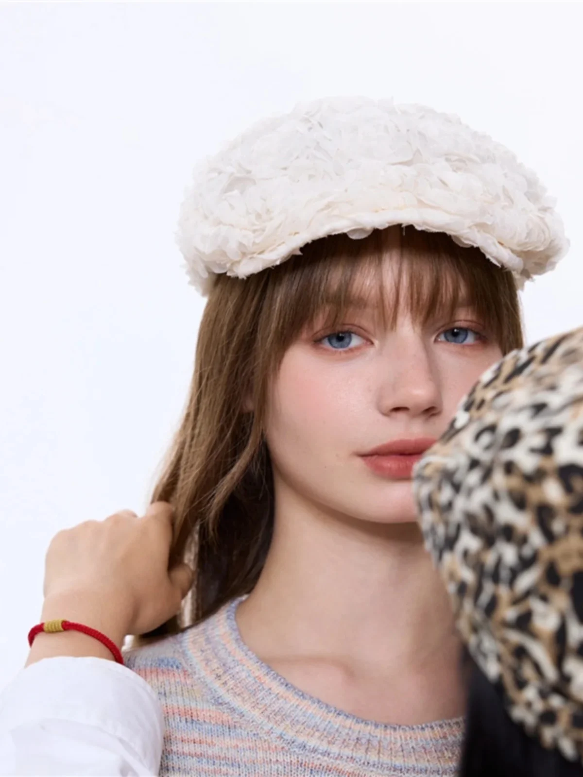 Одинаковые трехмерные шляпы Rose Advance для блоггеров из Южной Кореи летний берет с