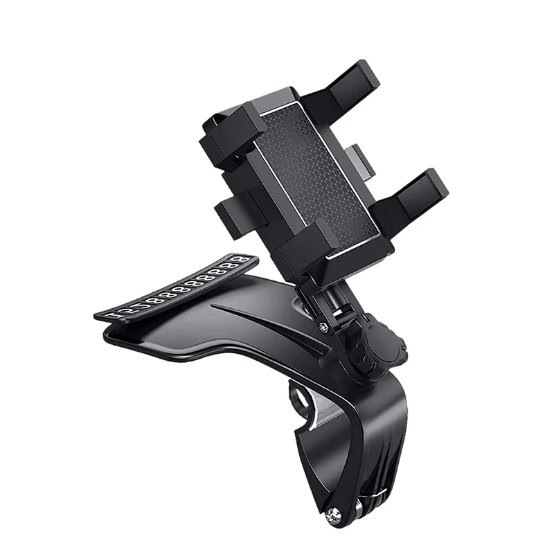 

Phone Holder For Car, 360° Adjustable Rotation Car Holder Mount Stand Clip Compatible With All Iphone Android Smartphone