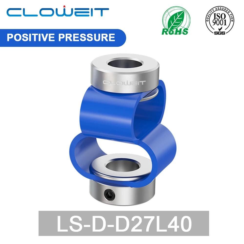 

Cloweit LS D D27L40 8 Font Encoder Coupling Double Loop Couple Flexible Aluminum Alloy CNC 3D Printer Electric Connector