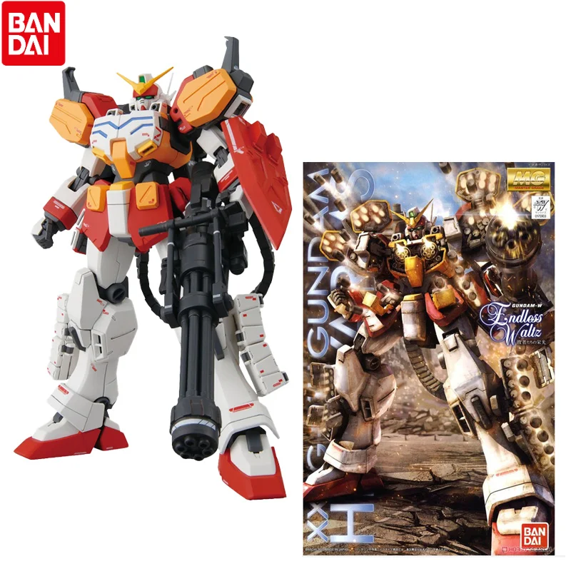 

Оригинальная мерная фигурка Bandai, модель MG 1/100, мобильный репортаж, стрельба, тяжелое оружие, пользовательские аниме Гундам эффекты, аниме эк...