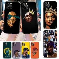phone case for iphone 11 12 13 pro 2020 7 8 se xr xs max 5 5s 6 6s plus case soft silicone cover enoda rapper 2pac tupac