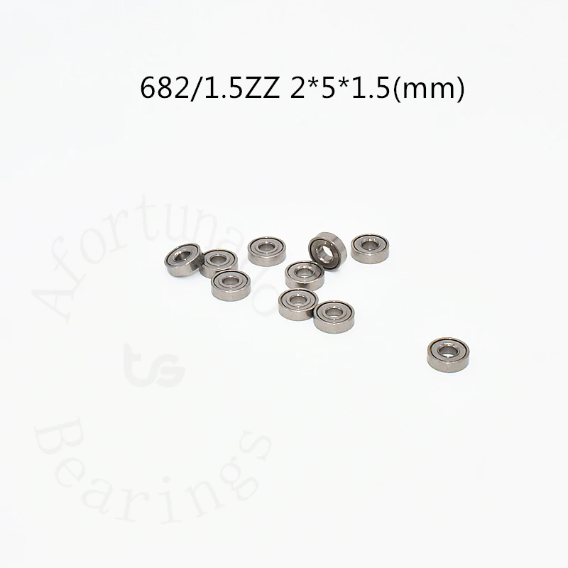 

Подшипник 682-1,5ZZ 682zz, 10 шт., 2*5*1,5 (мм), хромированная сталь, металлические герметичные высокоскоростные детали механического оборудования