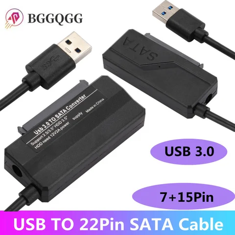 Кабель-адаптер USB к SATA 3, Sata к USB 3,0, поддержка 22Pin 2,5 3,5 дюймов