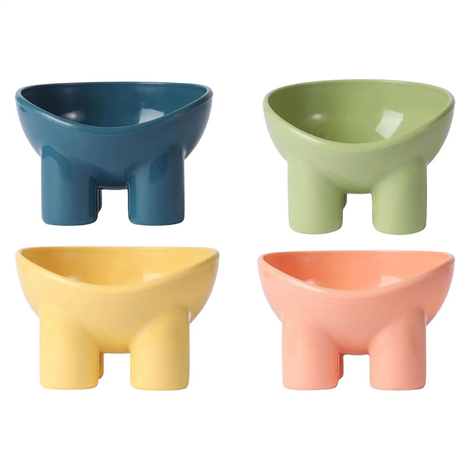 

Cat Food Bowl Food Container Accessories Tilted Heightened Pet Spine Cat and Dog
