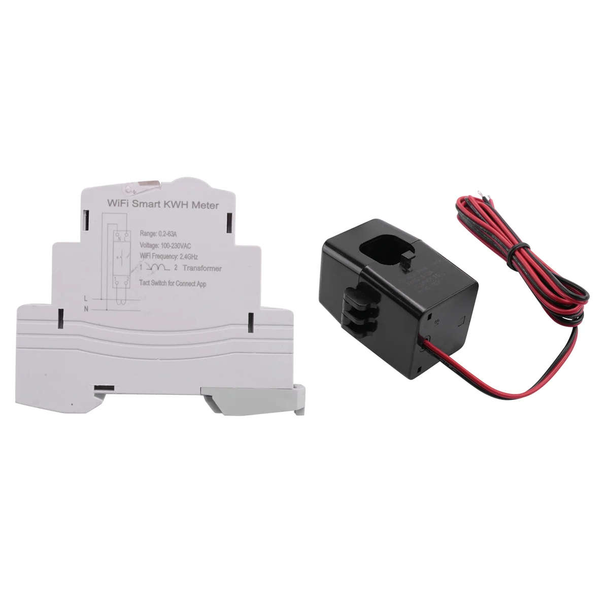 Однофазный Интеллектуальный измеритель энергии Tuya Wi-Fi а Din-рейка точная работа