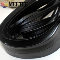 510m meetee 4 50mm soft pu leather cord braided rope for necklace bracelet jewelry craft diy clothes bags edge trim accessories